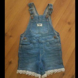 Osh Kosh denim overall shorts (shortails)